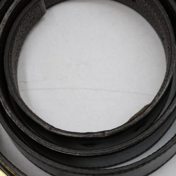 Hermes H Logo Reversible Gold Buckle Black Belt Mens Size 85 - Picture 5 of 12